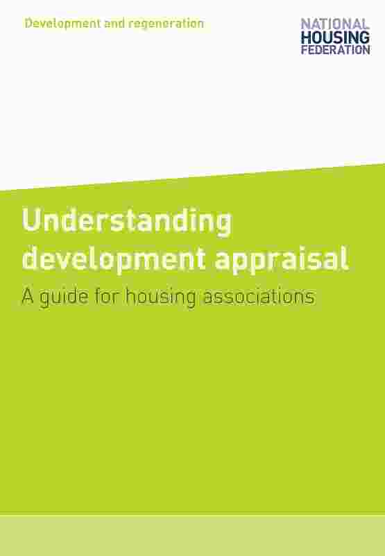 Understanding Development Appraisal