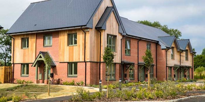 Lower Furlong, in Sharnbrook, Bedfordshire. Completed in 2018, this is Hastoe’s most recently certified Passivhaus development (accurate as of December 2020).