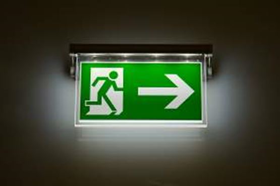 Fire exit sign