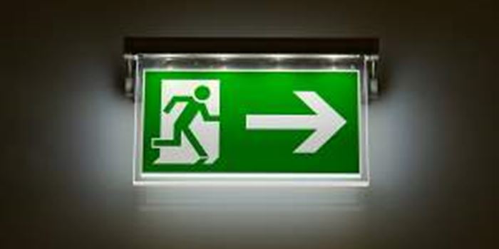 Fire exit sign
