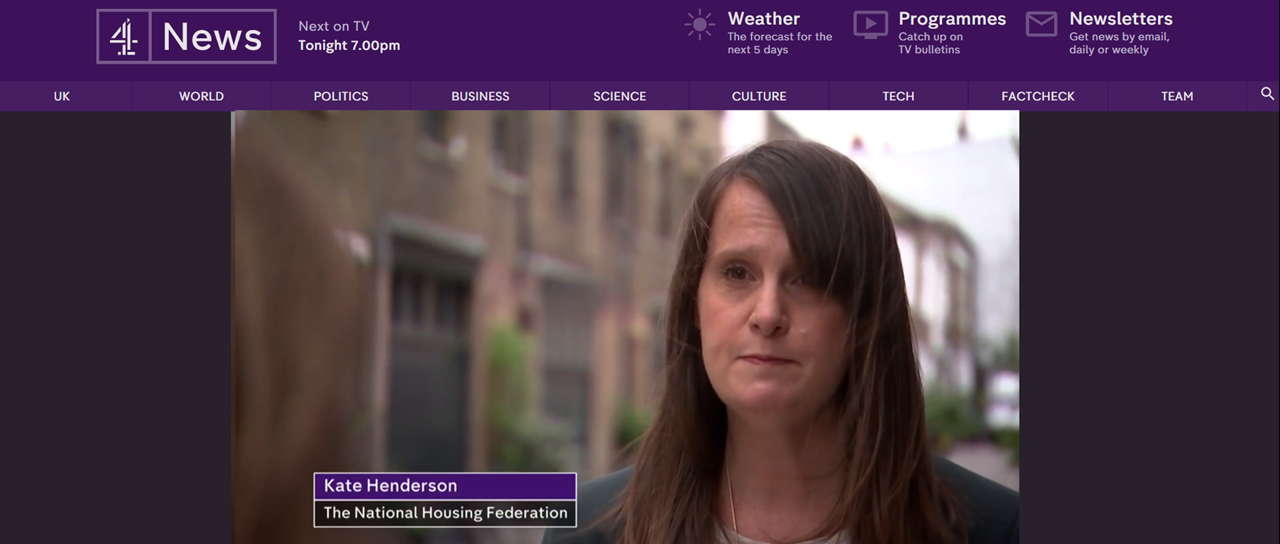Kate Henderson interview on Channel 4 News