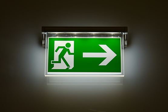 fire exit sign