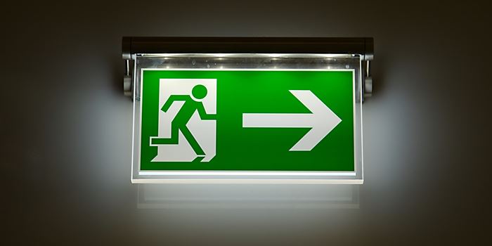 fire exit sign