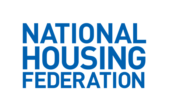 NHF logo in blue