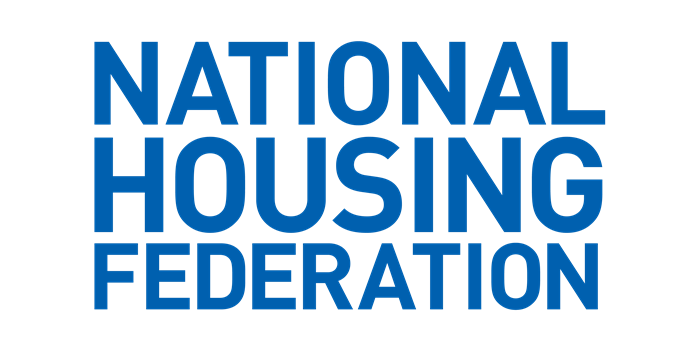 NHF logo in blue