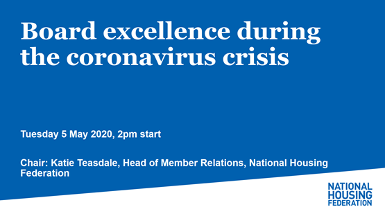 Board excellence during the coronavirus crisis